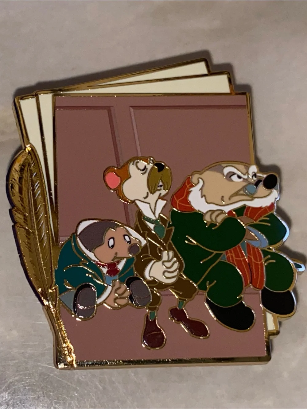Disney Mole, Water Rat and Angus McBadger Brand new pin